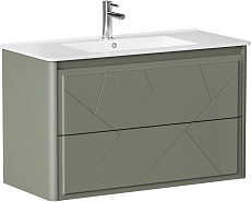 Мебель для ванной Allen Brau Paris 100 см олива матовый