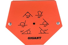 Угольник магнитный шестиугольник 75LBS (0, 45, 60, 75, 90, 135 град; усилие 34 кг) Gigant G-0515