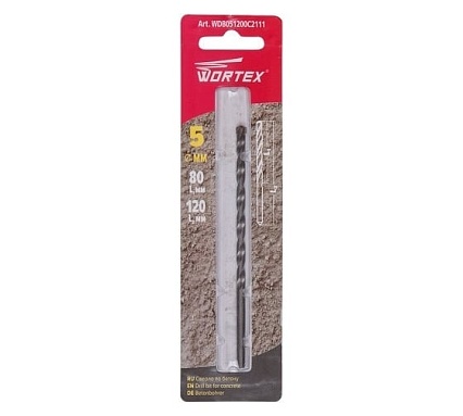 Сверло по бетону 5x120 мм Wortex WDB051200C2111