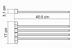 Полотенцедержатель WasserKRAFT K-1034 четверной