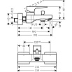 Смеситель для ванны Hansgrohe Metropol 32540140 шлифованная бронза