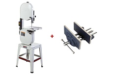 Ленточная пила 230 В + WWV/EC-175 компактные столярные тиски, 175 мм JET JWBS-14OS-M 708113A-VI