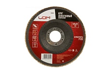 Круг лепестковый торцевой конический (125х22 мм; Р120) ЛОМ 2580691