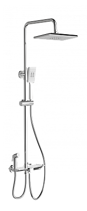 Душевая стойка Wonzon&Woghand WW-B3310-CR термостат, хром
