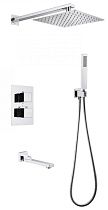 Душевой набор Abber Daheim AF8250 c термостатом и изливом, хром