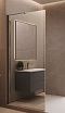 Душевая перегородка Vincea Волк-Ин (Walk-In) VLSW-1H100MRGM 100x200 вороненая сталь, зеркальное