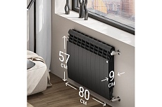 Радиатор Royal Thermo BiLiner 500/NoirSable - 10 секц. НС-1176307