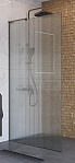 Душевая перегородка Belbagno UNO-L-1-TB-100-FL-GM 100x200 рифленая, оружейная сталь