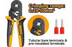 Трещоточные клещи для обжима Ingco 160 мм HRCPG05210