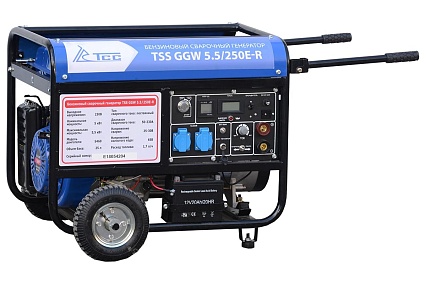 Бензиновый сварочный генератор ТСС GGW 5.5/250E-R 018686