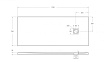 Поддон для душа BelBagno TRAY-MR-UNO-AH-170/70-35-W-NO 170x70 белый, накладка черный