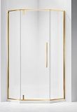 Душевой уголок Vincea Слим-Н (Slim-N VSP-4SN100CLG 100x100 брашированное золото, прозрачный