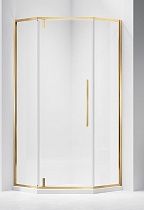 Душевой уголок Vincea Слим-Н (Slim-N VSP-4SN100CLG 100x100 брашированное золото, прозрачный