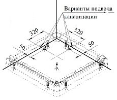 Поддон для душа Радомир 1-11-0-0-0-118 90x90 квадратный
