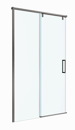Душевая дверь BelBagno SOFT_CLOSE-1-BF-1-110-C-GM 110x200 прозрачная, оружейная сталь Душевая дверь BelBagno SOFT_CLOSE-1-BF-1-110-C-GM 110x200 прозрачная, оружейная сталь