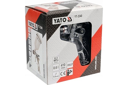 Пистолет-распылитель с верхним бачком Yato YT-2340
