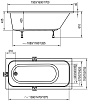 Акриловая ванна Ravak Domino 170x75 см C631000000