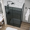 Душевой уголок Grossman Galaxy 120.K33.01.1370.21.10 130x70 тонированный, черный матовый