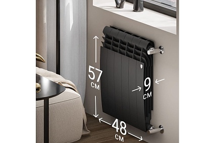 Радиатор Royal Thermo BiLiner 500/NoirSable - 6 секц. НС-1176312