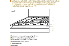Тонкий самоклеящийся греющий мат IQWATT IQ FLOOR MAT PRO 1400 Вт - 7,0 м.кв. 2012