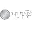 Диск пильный, пильный центр 380x80x4.4 мм, Z72 Dimar 9553121U