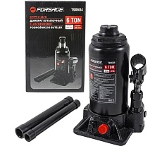 Бутылочный домкрат Forsage F-T90604 DS 6 т, с клапаном, 181-351 мм 51445