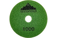 Круг алмазный гибкий шлифовальный для полировки мрамора (100х3х15 мм; Р1000) Vertextools 12500-1000