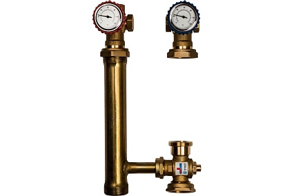 Насосная группа для твердотопливных котлов (1", без насоса) STOUT SDG-0014-002501