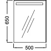 Зеркало Jacob Delafon Parallel 50 см с подсветкой, анти-пар EB1410RU-NF