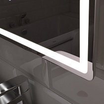 Зеркало Vigo Geometry Comfort 100 см с подсветкой, антипар