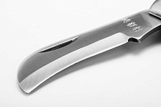 Нож для резки кабеля Sata деревянная рукоятка, загнутый, складной 3110