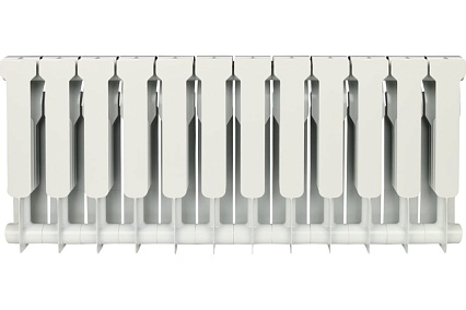 Биметаллический радиатор Rommer Profi BM 350 BI350-80-80-130 12 секций RAL9016 86633