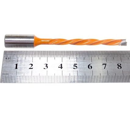 Сверло присадочное усиленное "глухое" (5x85 мм; S=10x27 мм; LH) ROTIS 412.0585L