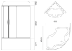 Душевой бокс Am.Pm Bourgeois W65B-130A130WTB с баней