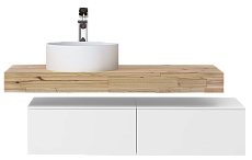 Тумба со столешницей Jorno Modulare 120 см белый