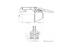 Механический зажим с горизонтальной ручкой, усилие 227кг Goodhand GH-225-DSM