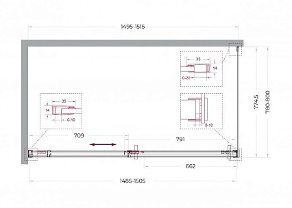 Душевой уголок BelBagno SOFT_CLOSE-1-AH-1-150/80-C-GM 150x80 прозрачный, оружейная сталь Душевой уголок BelBagno SOFT_CLOSE-1-AH-1-150/80-C-GM 150x80 прозрачный, оружейная сталь
