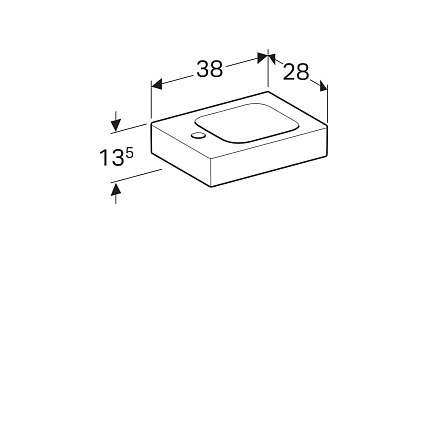 Мебель для ванной Geberit iCon 37 см белый глянец