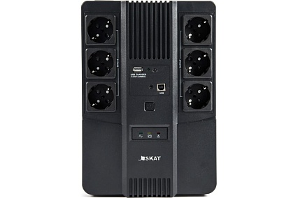 Источник бесперебойного питания Skat -UPS 600 AI Источник бесперебойного питания 220В 360Вт 1АКБ 7Ач, 6 выходов 8998