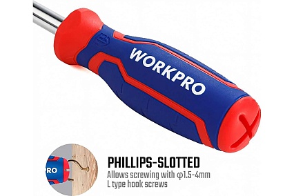 Отвертка 6 в 1 WORKPRO WP221046