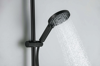 Душевой гарнитур Aquatek Лугано AQ2022MB черный матовый Душевой гарнитур Aquatek Лугано AQ2022MB черный матовый