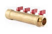 Коллектор с шаровыми кранами PROFACTOR в/н 1" х 4 вых 1/2"нар PF MV 265.4