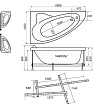 Акриловая ванна Тритон Николь 160х100 см R