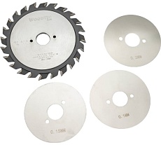 Диск подрезной для форматно-раскроечных станков 125x20x2.8-3.6 мм, Z=12+12 Woodtec ВИ 325887
