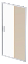 Душевая дверь Am.Pm Gem 110x195 прозрачное/бронзовое стекло, матовый хром