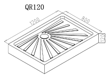 Поддон для душа Cerutti QR121 120x80 прямоугольный