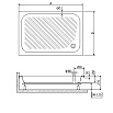 Поддон для душа RGW Acrylic B/CL-S 70x90