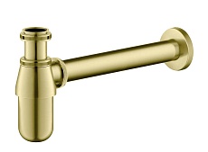 Сифон для раковины Aquatek AQ6014BG шлифованное золото