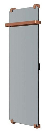 Полотенцесушитель электрический Allen Brau Infinity 120x44 см с рейлингом, медь браш, 00305013