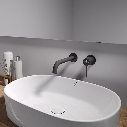 Смеситель для раковины Oliveeka Y-Line OL-88869017-MB черный матовый